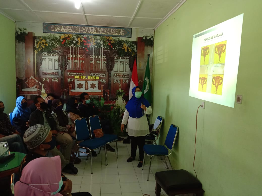 Sosialisasi Kesehatan Reproduksi bagi Caten Binwin Kecamatan Seyegan