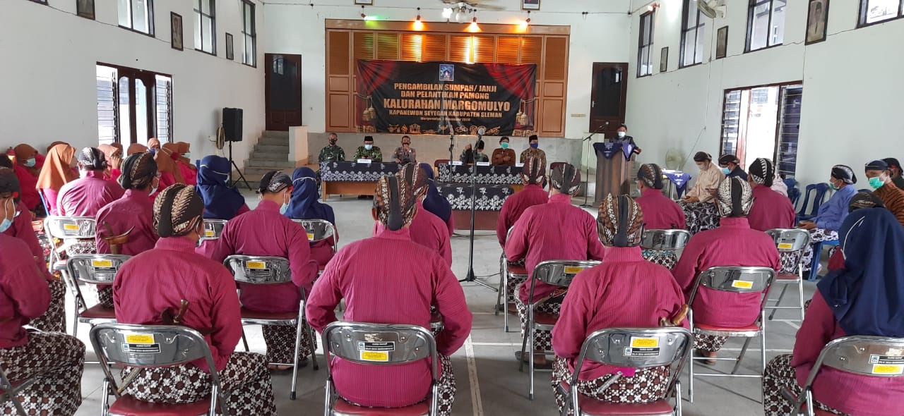 Pengambilan Sumpah/Janji Jabatan dan Pelantikan Pamong Kalurahan se Kapanewon Seyegan