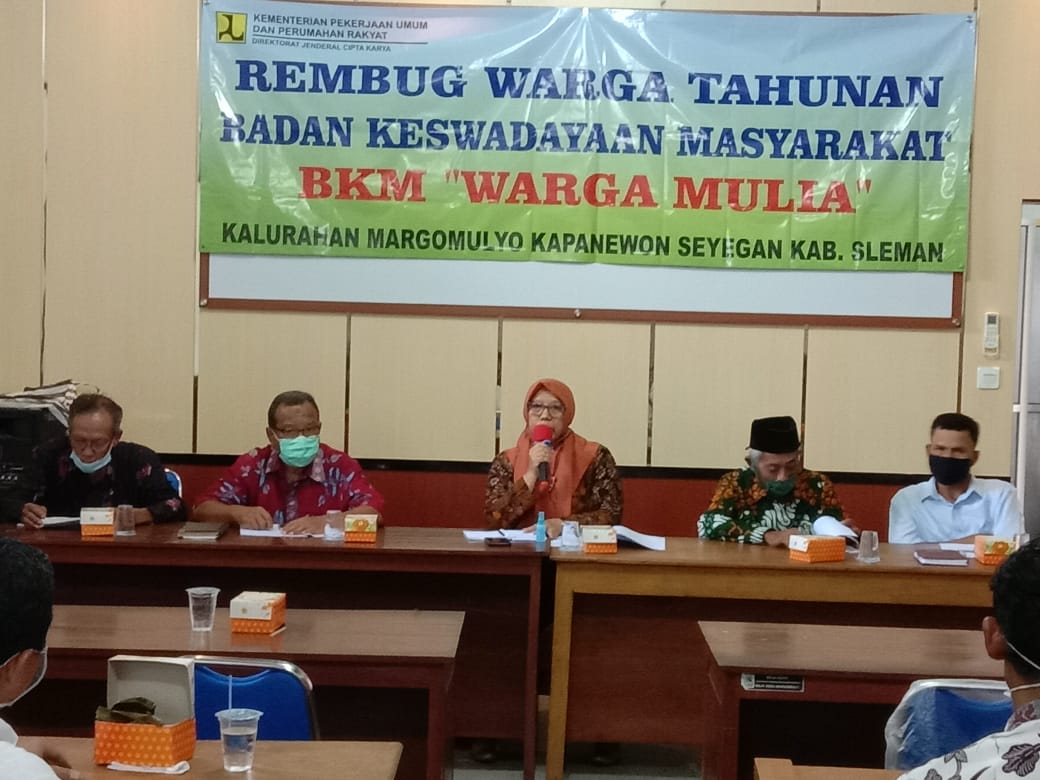 Rembug Warga Tahunan BKM “WARGA MULIA” Tahun 2020 Kalurahan Margomulyo