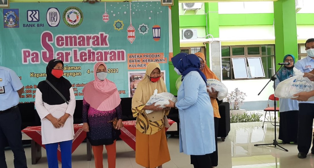Bangkitkan Ekonomi Masyarakat, Kapanewon Seyegan Gelar Pasar Lebaran
