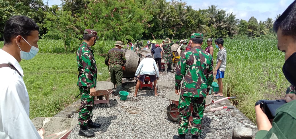 Wabup Sleman Membuka Resmi Program TMMD Tahap III TA 2021