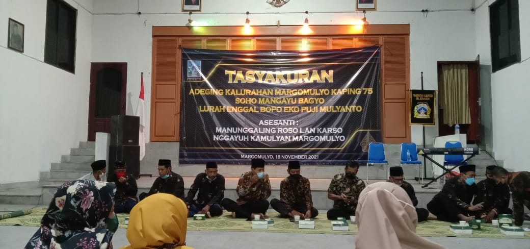 Tasyakuran Hari Jadi Margomulyo Ke-75, Lurah Jabarkan Visi Misi