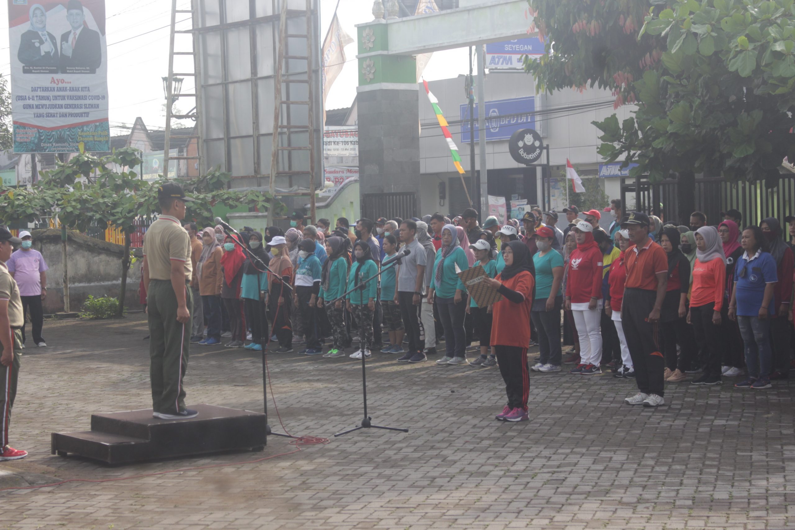 Peringati HAORNAS ke-39, Ratusan Peserta Mengikuti Upacara dan Senam Massal di Kapanewon Seyegan