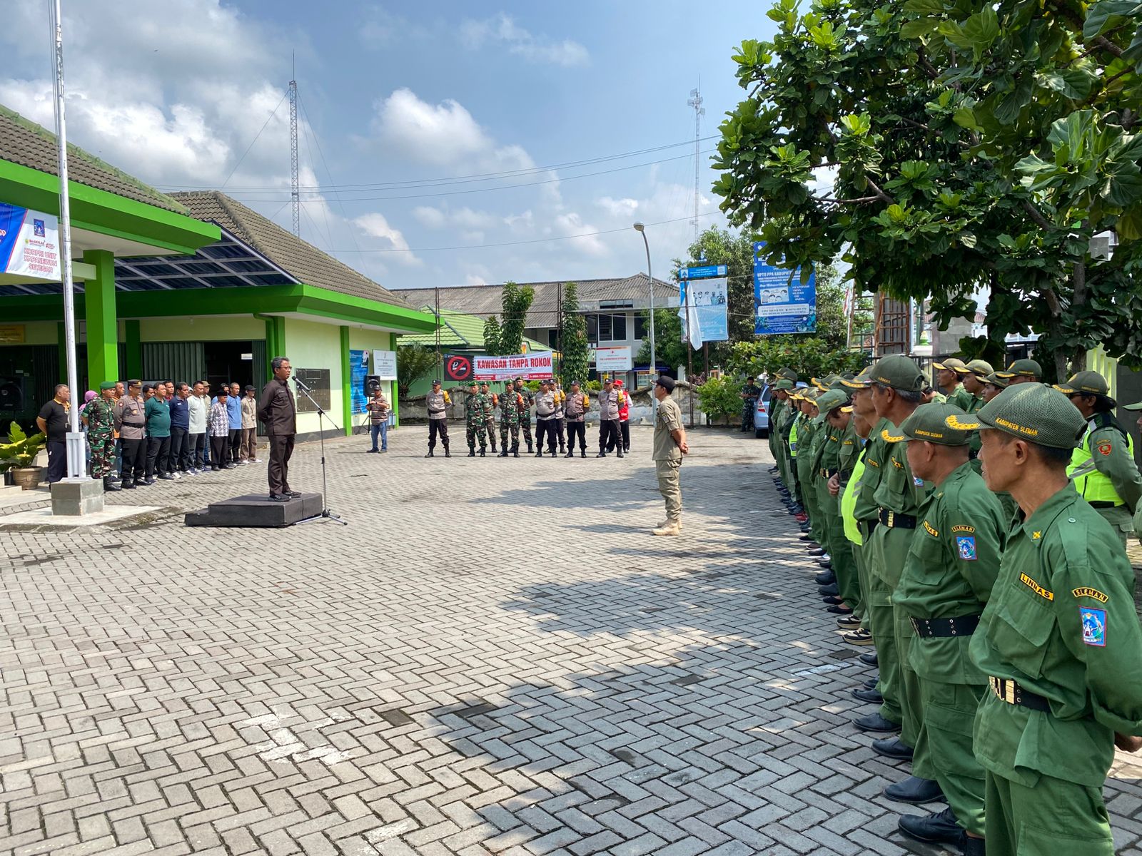 Kapanewon Seyegan Gelar Apel Siaga Pengamanan Pilkada Kabupaten Sleman Tahun 2024