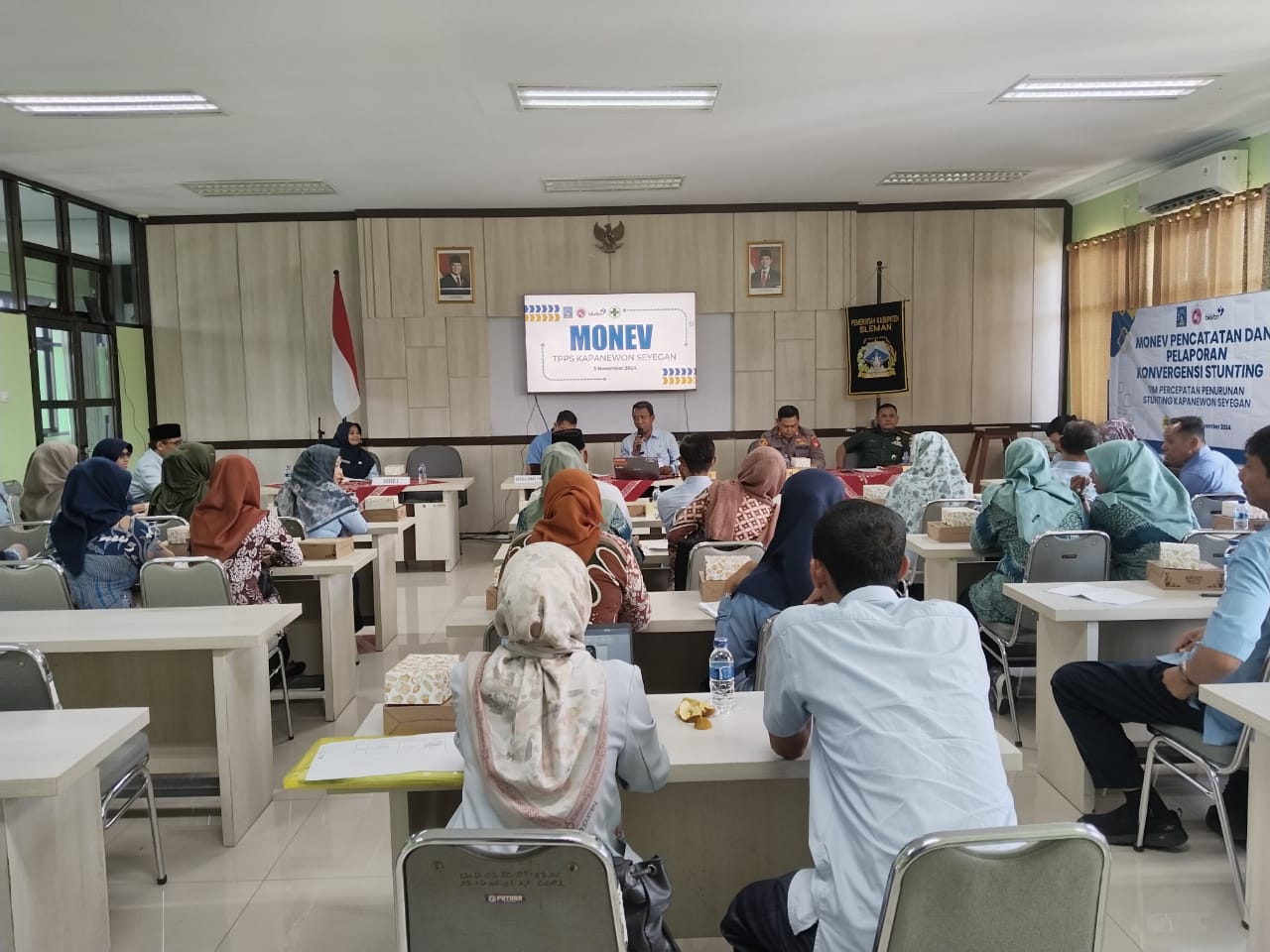 Monev Pencatatan dan Pelaporan Konvergensi Stunting Kapanewon Seyegan