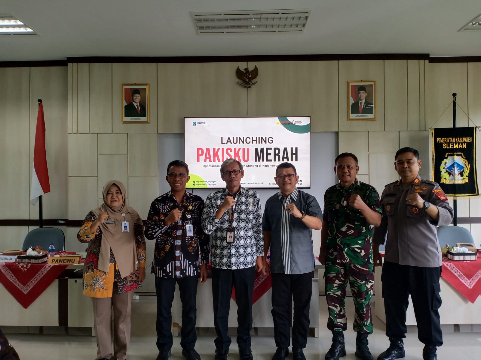 Kapanewon Seyegan Launching Program “PAKISKU MERAH” untuk Percepat Penurunan Stunting