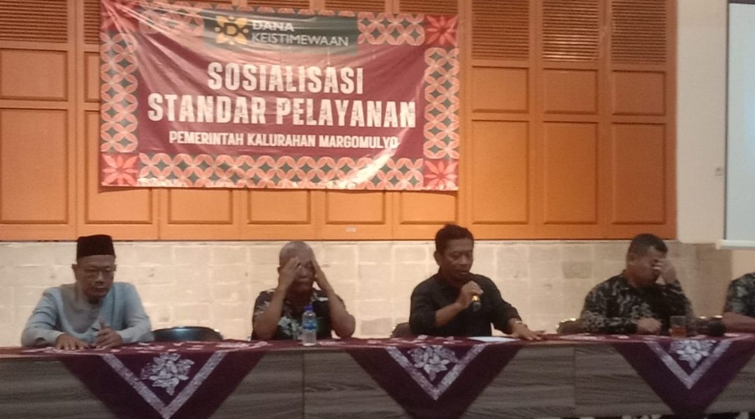 Margomulyo Seyegan Gelar Sosialisasi Standar Pelayanan Kalurahan Didukung Dana Keistimewaan