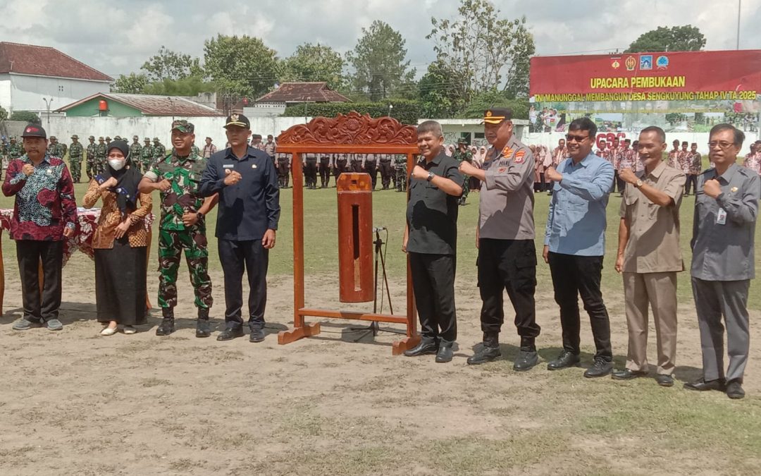 TMMD Sengkuyung Tahap IV Tahun 2025 Resmi Dibuka di Lapangan TGP Margoluwih, SEYEGAN